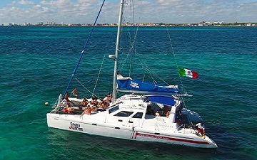 tour en Catamaran  Cancun-Isla Mujeres, journeycaribe